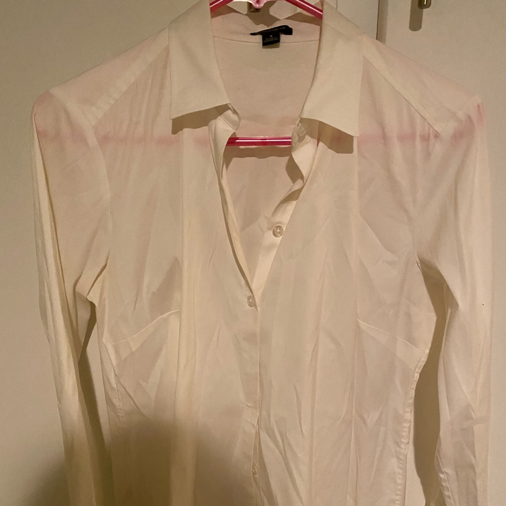 White Button Down Blouse.